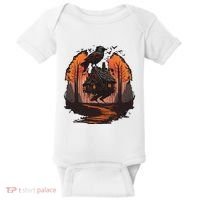 Walking House On Chicken Legs Slavic Folklore Baba Yaga Baby Bodysuit thumb 0
