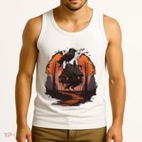 Walking House On Chicken Legs Slavic Folklore Baba Yaga Tank Top thumb 3