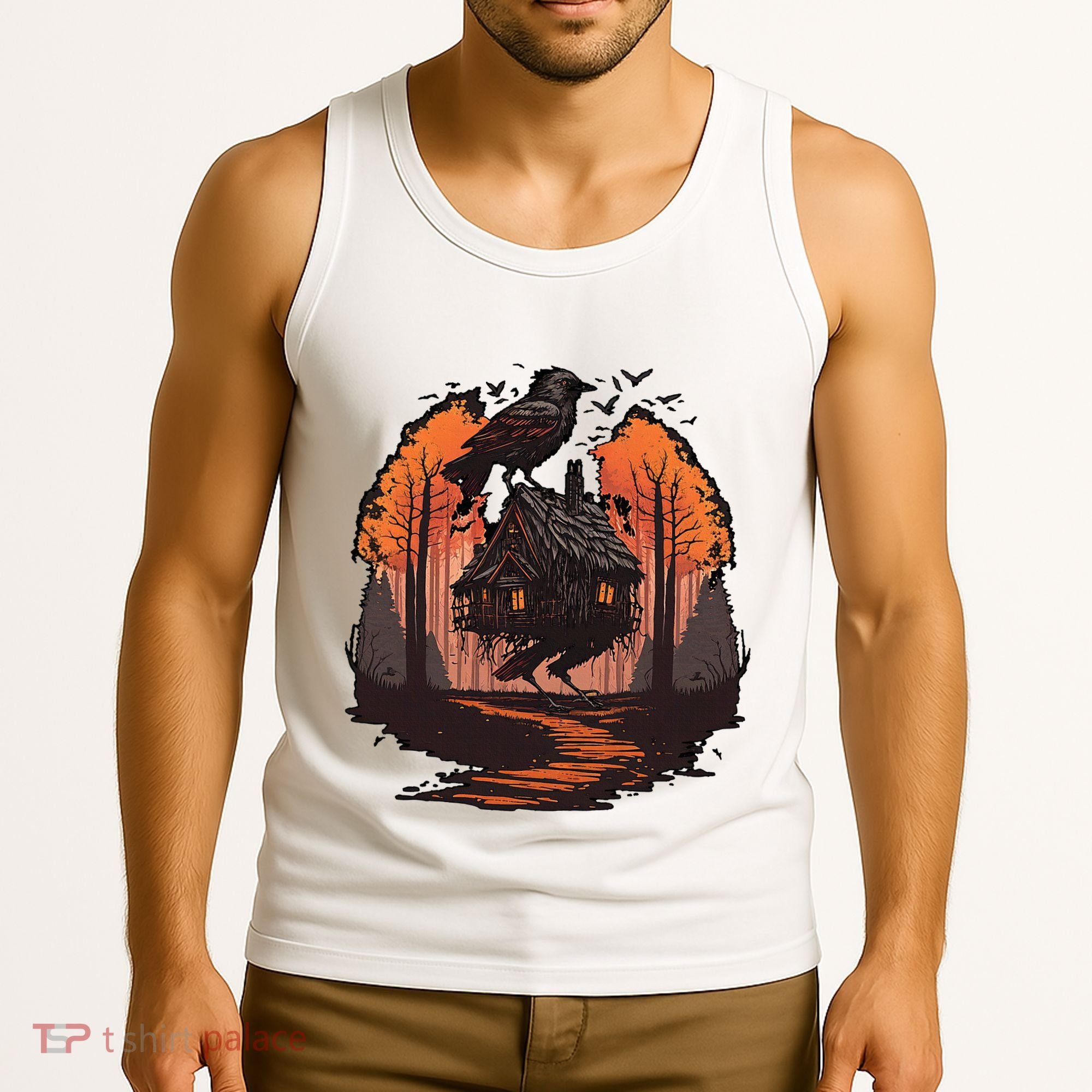 Walking House On Chicken Legs Slavic Folklore Baba Yaga Tank Top