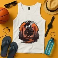 Walking House On Chicken Legs Slavic Folklore Baba Yaga Tank Top thumb 4