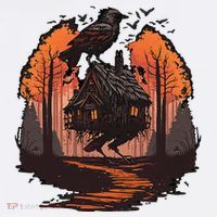 Walking House On Chicken Legs Slavic Folklore Baba Yaga Tank Top thumb 6