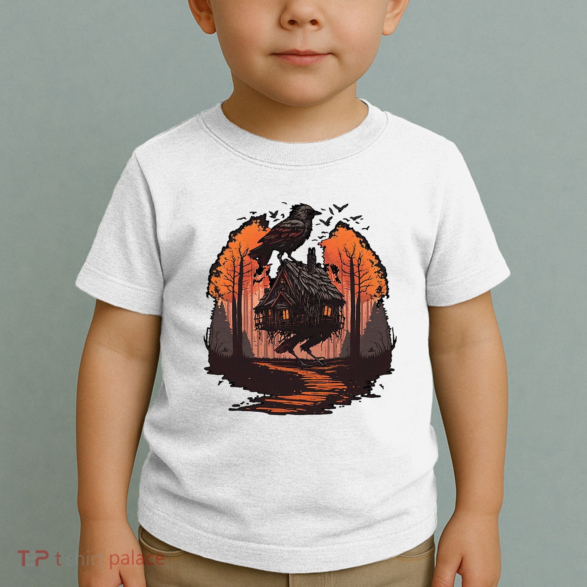 Walking House On Chicken Legs Slavic Folklore Baba Yaga Toddler T-Shirt