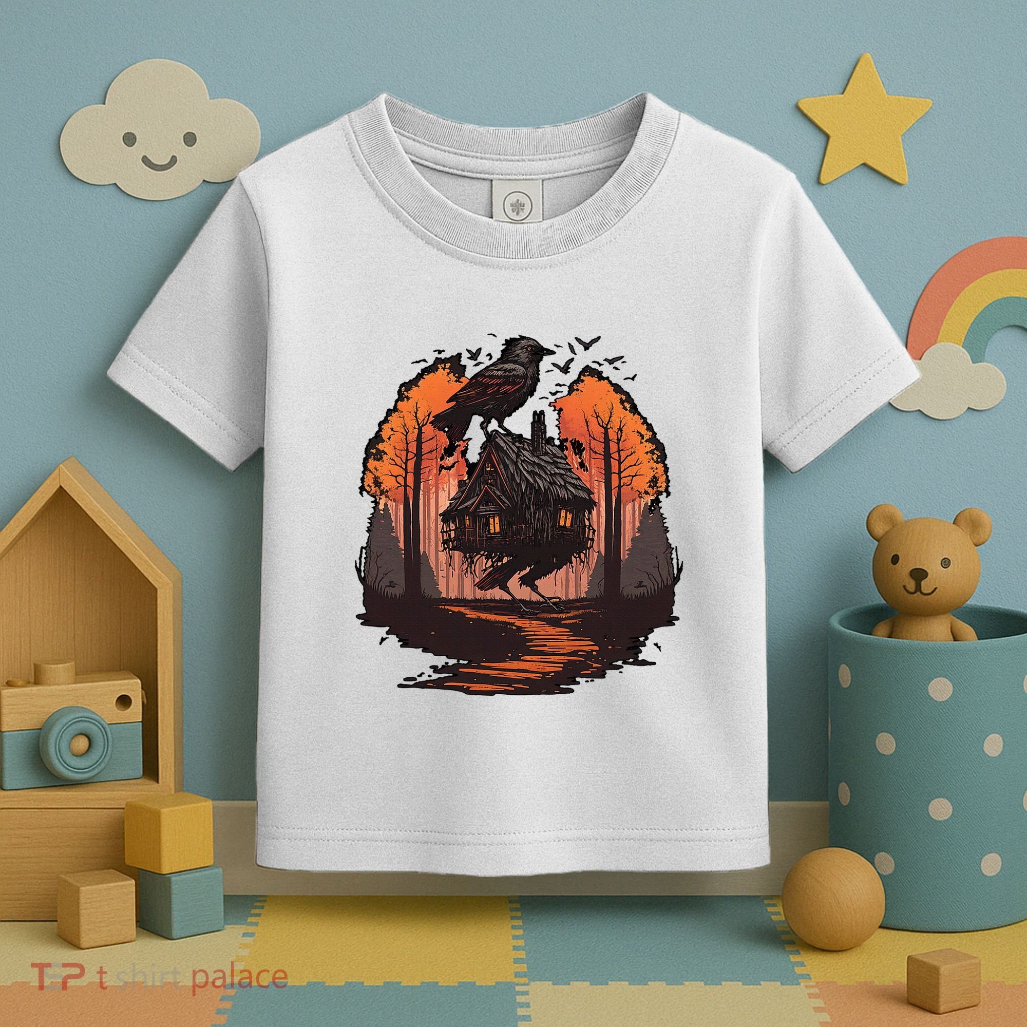 Walking House On Chicken Legs Slavic Folklore Baba Yaga Toddler T-Shirt