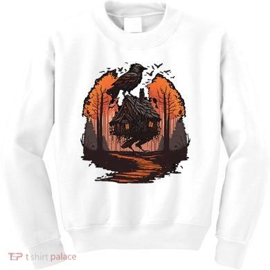 Walking House On Chicken Legs Slavic Folklore Baba Yaga Kids Sweatshirt