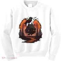 Walking House On Chicken Legs Slavic Folklore Baba Yaga Kids Sweatshirt thumb 0