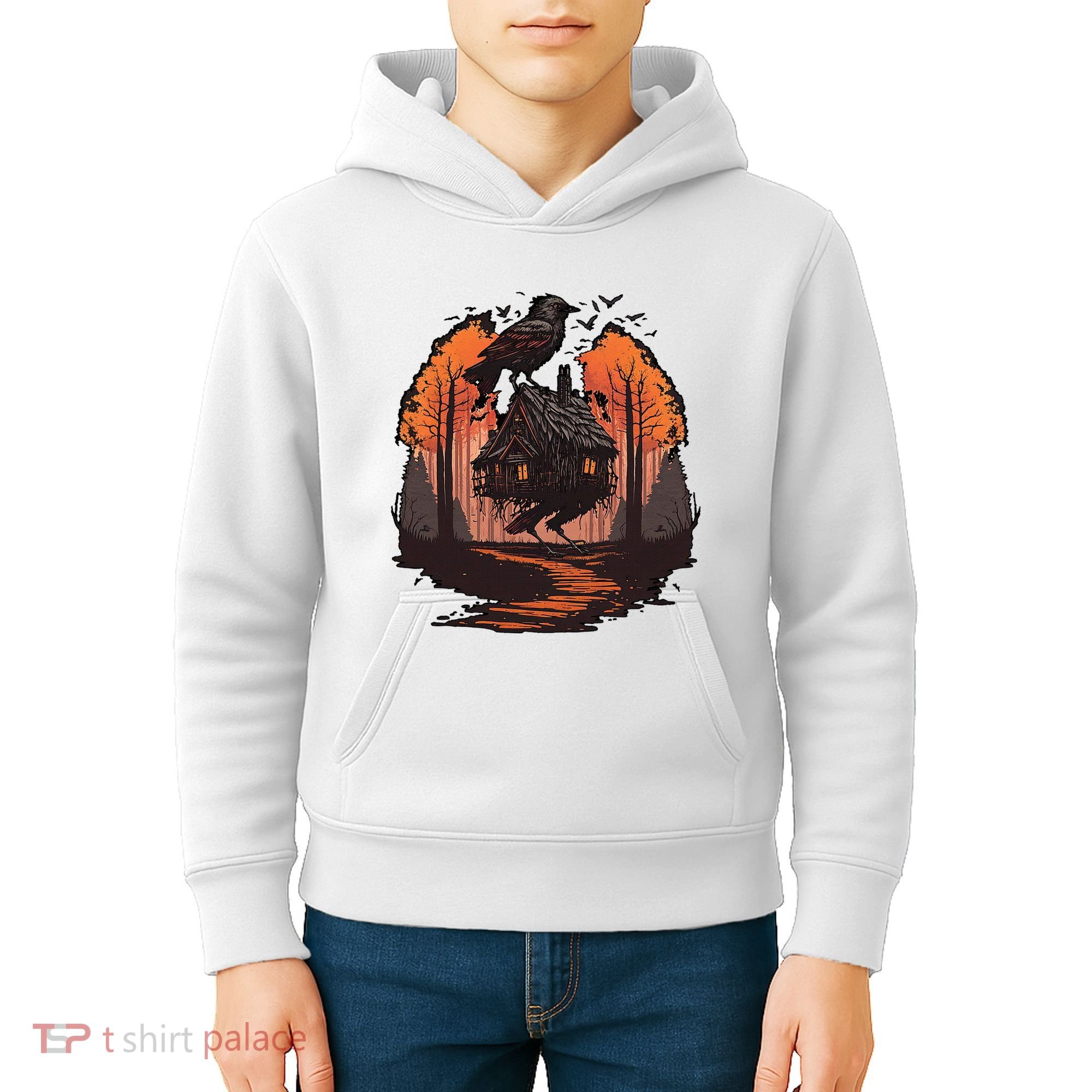 Walking House On Chicken Legs Slavic Folklore Baba Yaga Kids Hoodie