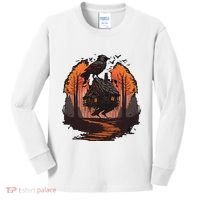 Walking House On Chicken Legs Slavic Folklore Baba Yaga Kids Long Sleeve Shirt thumb 0