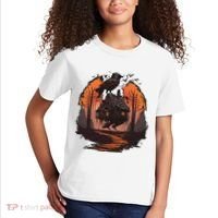Walking House On Chicken Legs Slavic Folklore Baba Yaga Kids T-Shirt thumb 2