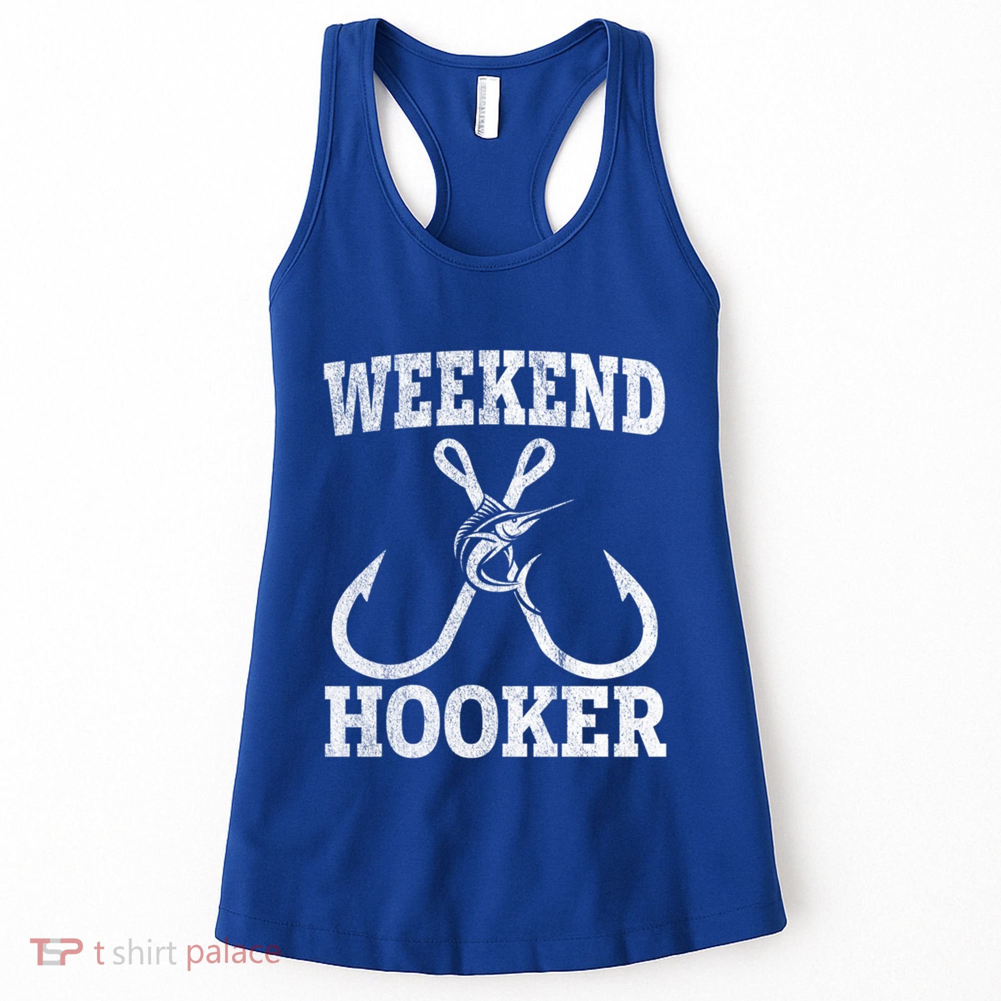 Weekend Hooker Offshore Fishing Trip For Funny Fishing Cute Gift Women's Tank Top