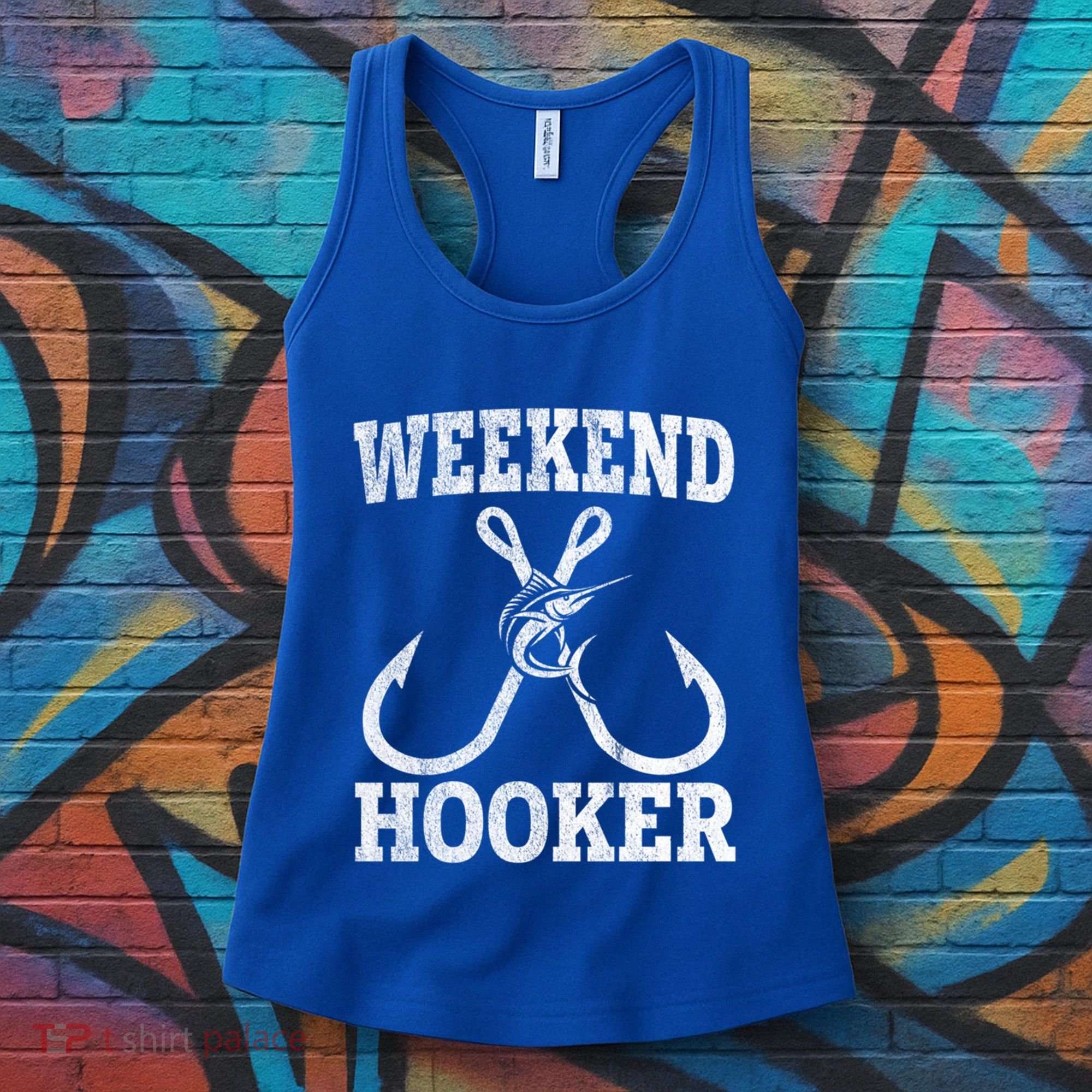 Weekend Hooker Offshore Fishing Trip For Funny Fishing Cute Gift Women's Tank Top