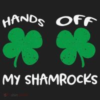 Womens Hands OFF My Shamrocks St. Patrick's Day Celebration Tumbler thumb 3