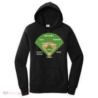 Who's on First Baseball Diamond Fielding Card Women's Hoodie thumb 0