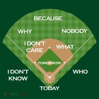 Who's on First Baseball Diamond Fielding Card Women's T-Shirt thumb 6