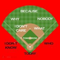 Who's on First Baseball Diamond Fielding Card Santa Hat thumb 1