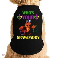 Who's Your Grawdaddy Funny Mardi Gras Doggie Tank thumb 0