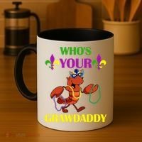 Who's Your Grawdaddy Funny Mardi Gras Coffee Mug thumb 4