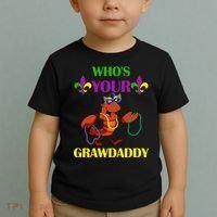 Who's Your Grawdaddy Funny Mardi Gras Toddler T-Shirt thumb 2