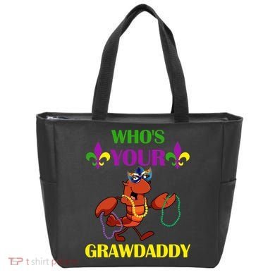 Who's Your Grawdaddy Funny Mardi Gras Tote Bag