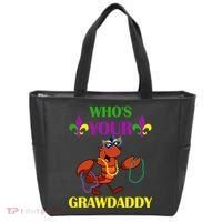Who's Your Grawdaddy Funny Mardi Gras Tote Bag thumb 0