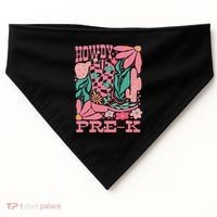 Western Howdy Pre K Back To School Preschool Teacher USA-Made Doggie Bandana thumb 0