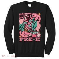Western Howdy Pre K Back To School Preschool Teacher Sweatshirt thumb 0