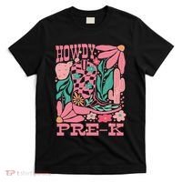 Western Howdy Pre K Back To School Preschool Teacher T-Shirt thumb 0
