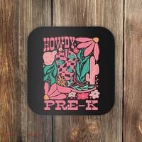 Western Howdy Pre K Back To School Preschool Teacher Coaster thumb 0