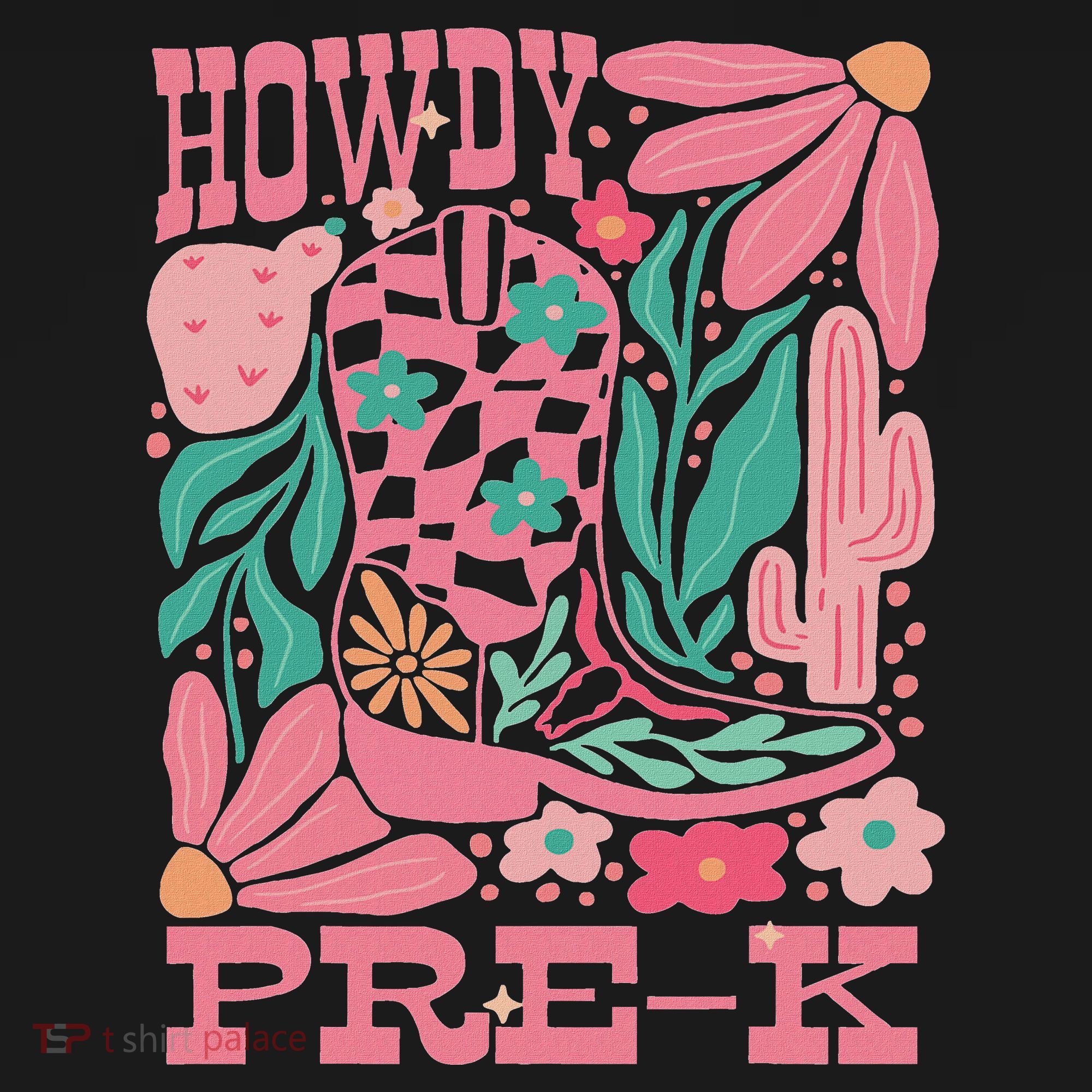 Western Howdy Pre K Back To School Preschool Teacher Women's Hoodie