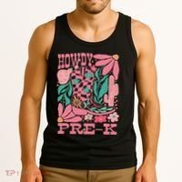Western Howdy Pre K Back To School Preschool Teacher Tank Top thumb 3