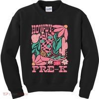 Western Howdy Pre K Back To School Preschool Teacher Kids Sweatshirt thumb 0