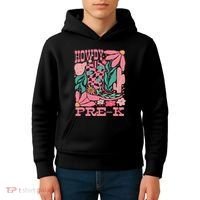 Western Howdy Pre K Back To School Preschool Teacher Kids Hoodie thumb 4