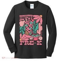 Western Howdy Pre K Back To School Preschool Teacher Kids Long Sleeve Shirt thumb 0