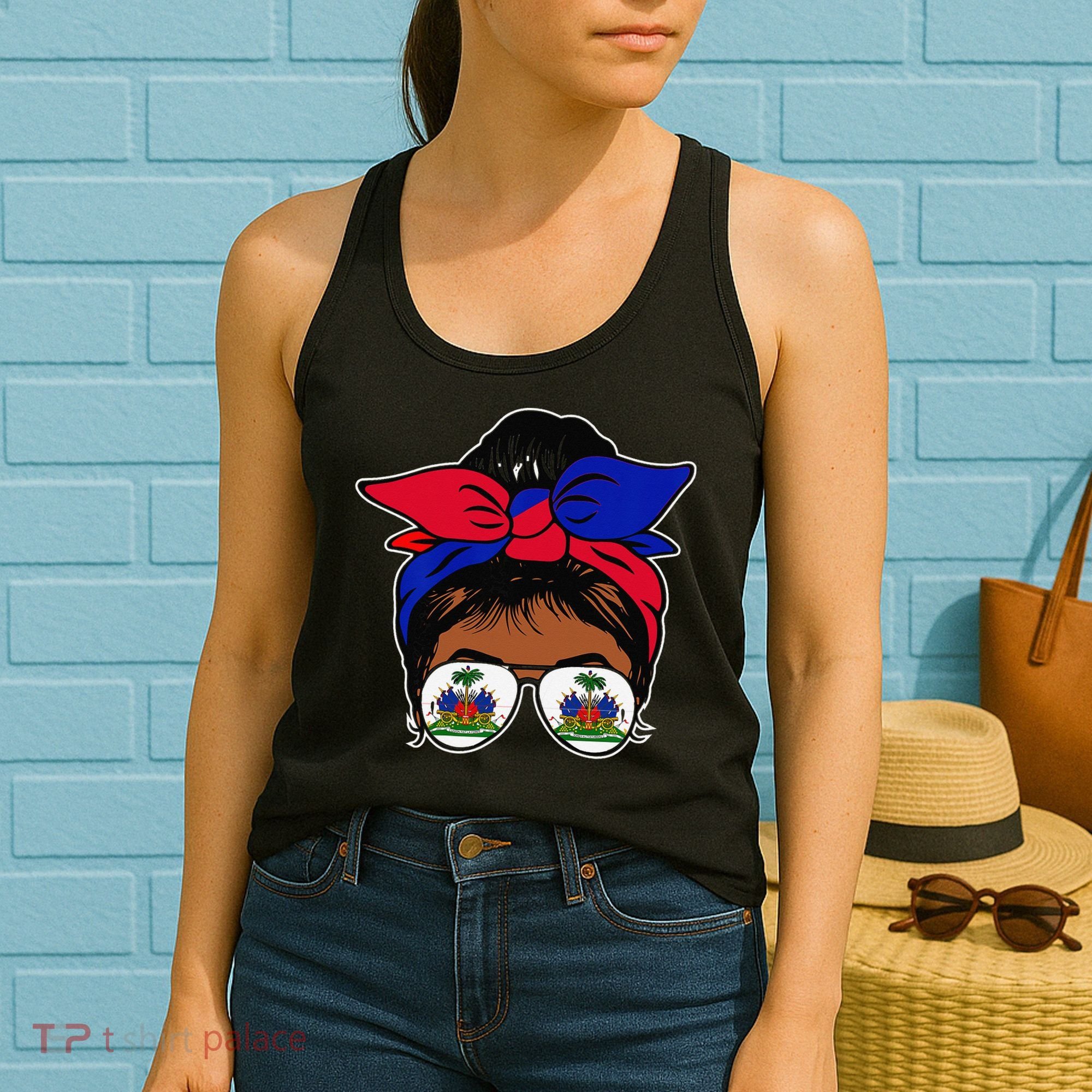 Wo Haitian Queen Haiti Independence flag 1804 wo Women's Tank Top