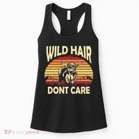 Wild Hair Retro Sunset Scottish Highland Cows Women's Tank Top thumb 0