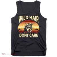 Wild Hair Retro Sunset Scottish Highland Cows Tank Top thumb 0