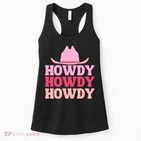 White Howdy Rodeo Western Country Southern Cowgirl Women's Tank Top thumb 0