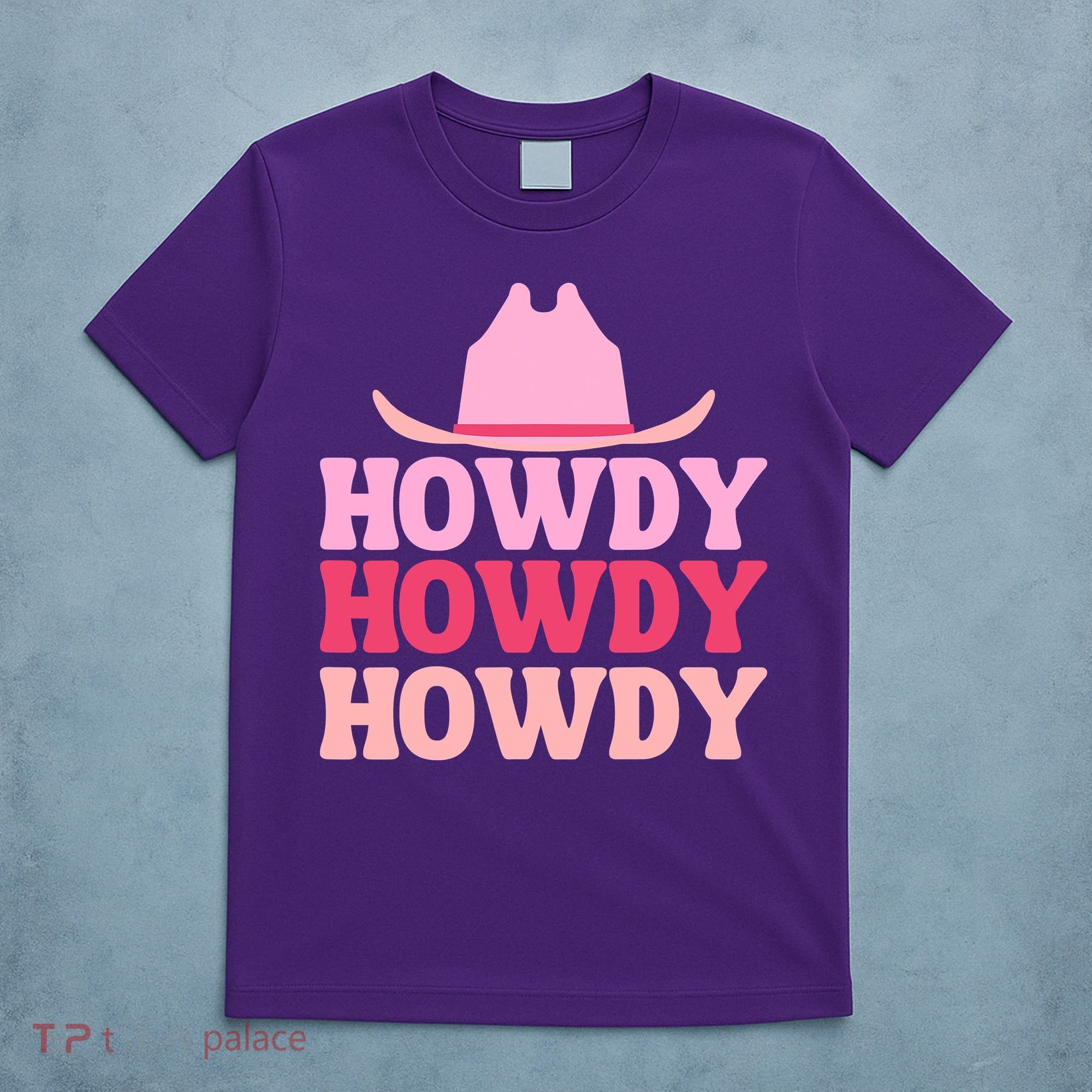White Howdy Rodeo Western Country Southern Cowgirl T-Shirt