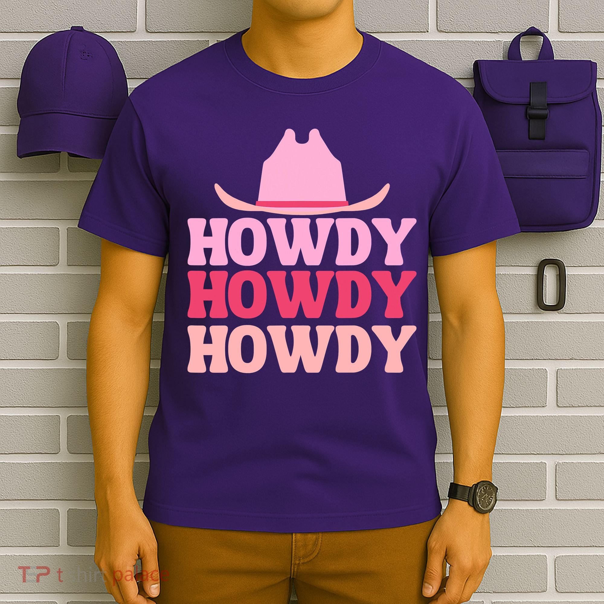 White Howdy Rodeo Western Country Southern Cowgirl T-Shirt
