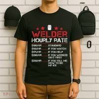 Welder Hourly Rate Funny Welding For Welder Worker Women T-Shirt thumb 6