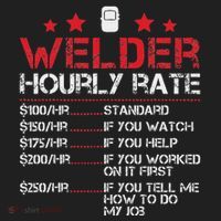 Welder Hourly Rate Funny Welding For Welder Worker Women Beanie thumb 2
