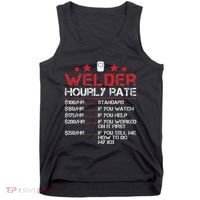 Welder Hourly Rate Funny Welding For Welder Worker Women Tank Top thumb 0