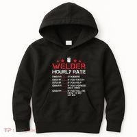 Welder Hourly Rate Funny Welding For Welder Worker Women Kids Hoodie thumb 0