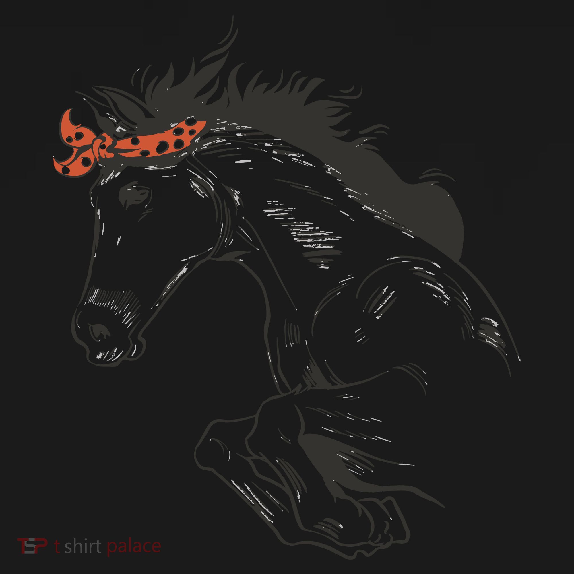 Wild Horse Running Polo