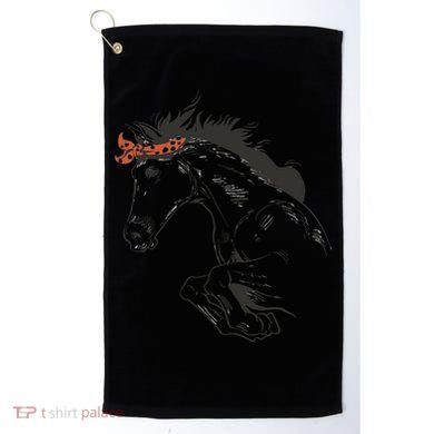 Wild Horse Running Golf Towel