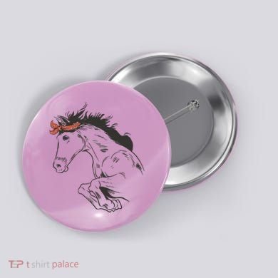 Wild Horse Running Button