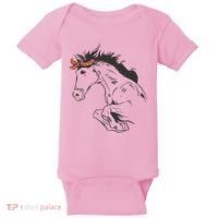 Wild Horse Running Baby Bodysuit thumb 0