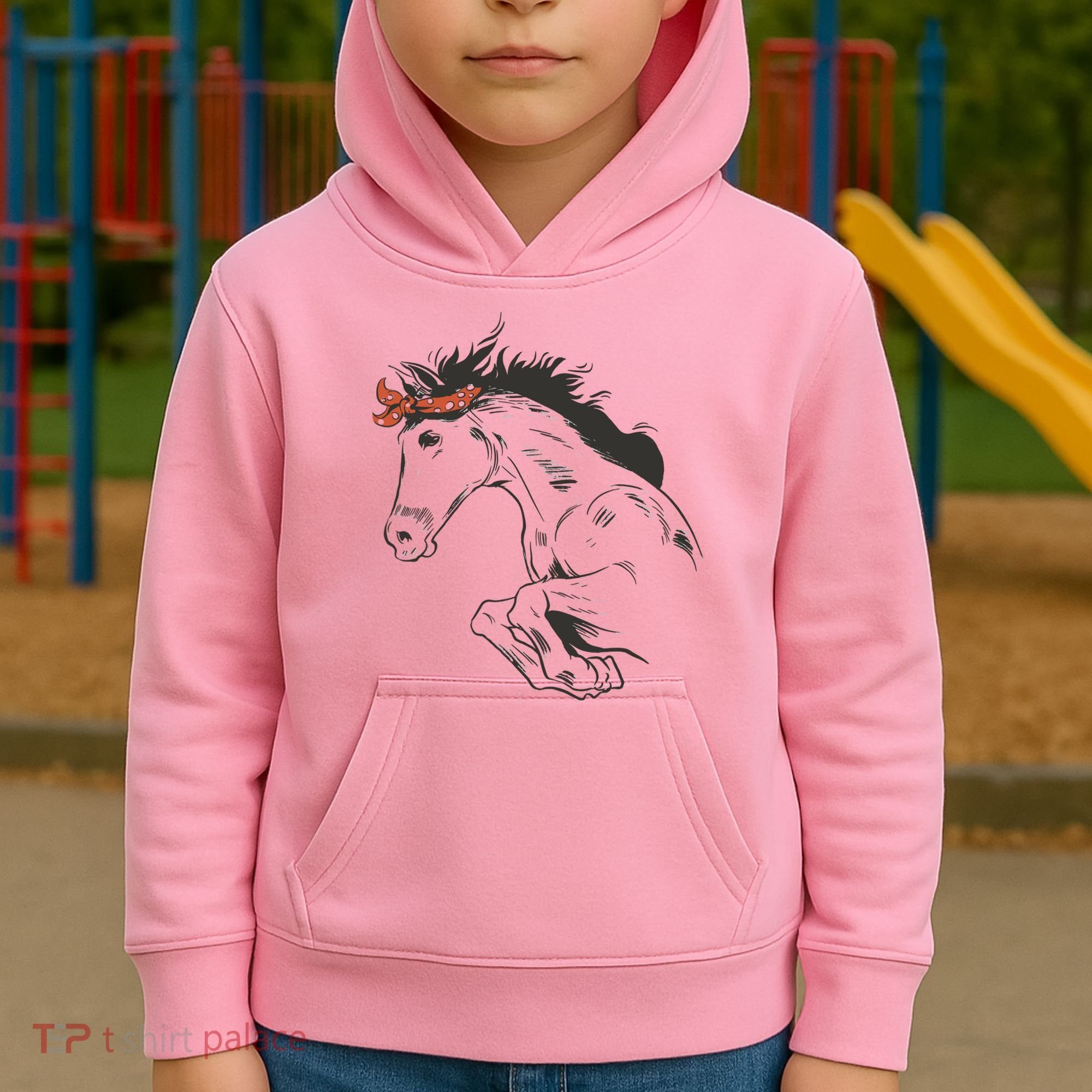 Wild Horse Running Kids Hoodie