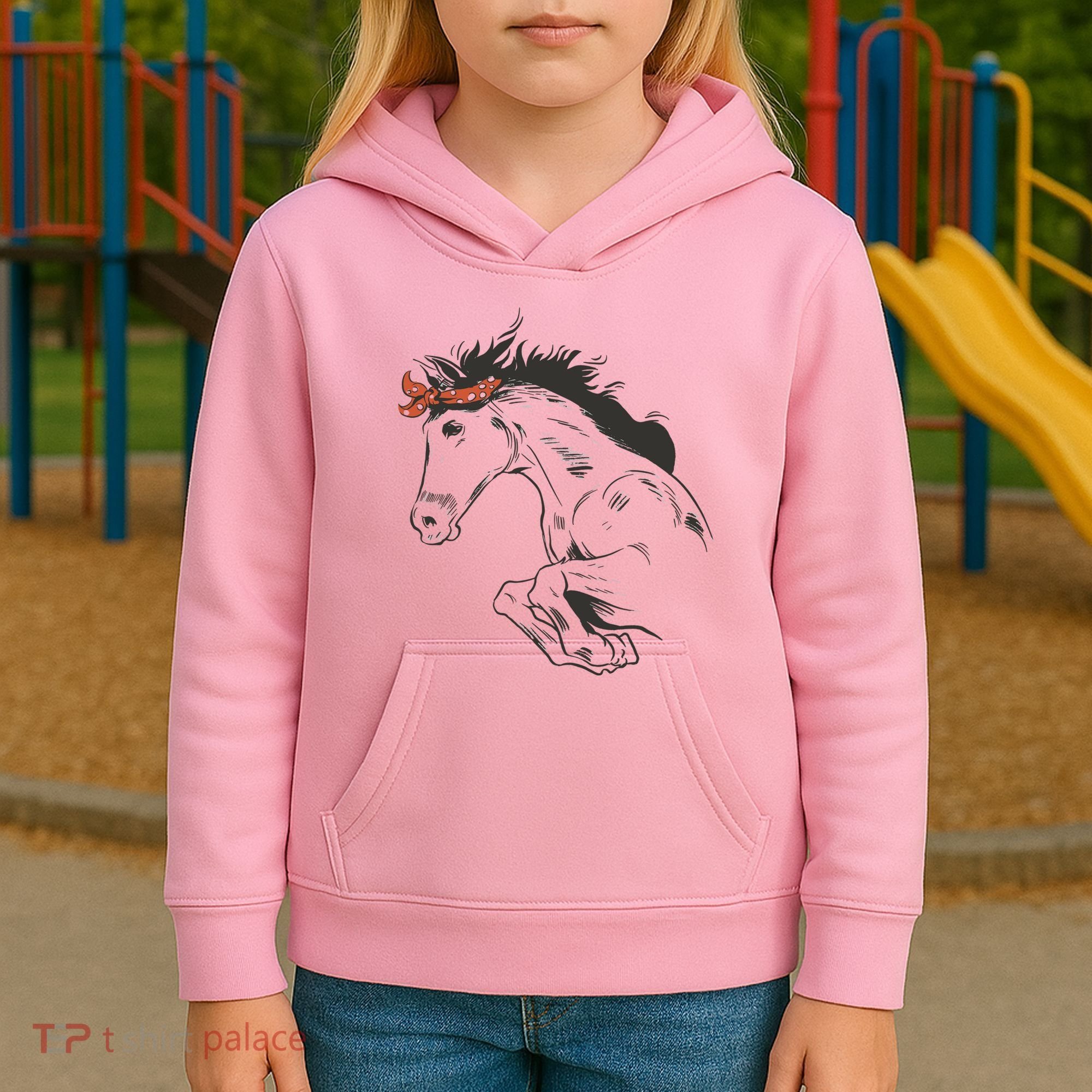 Wild Horse Running Kids Hoodie