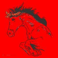 Wild Horse Running Santa Hat thumb 1