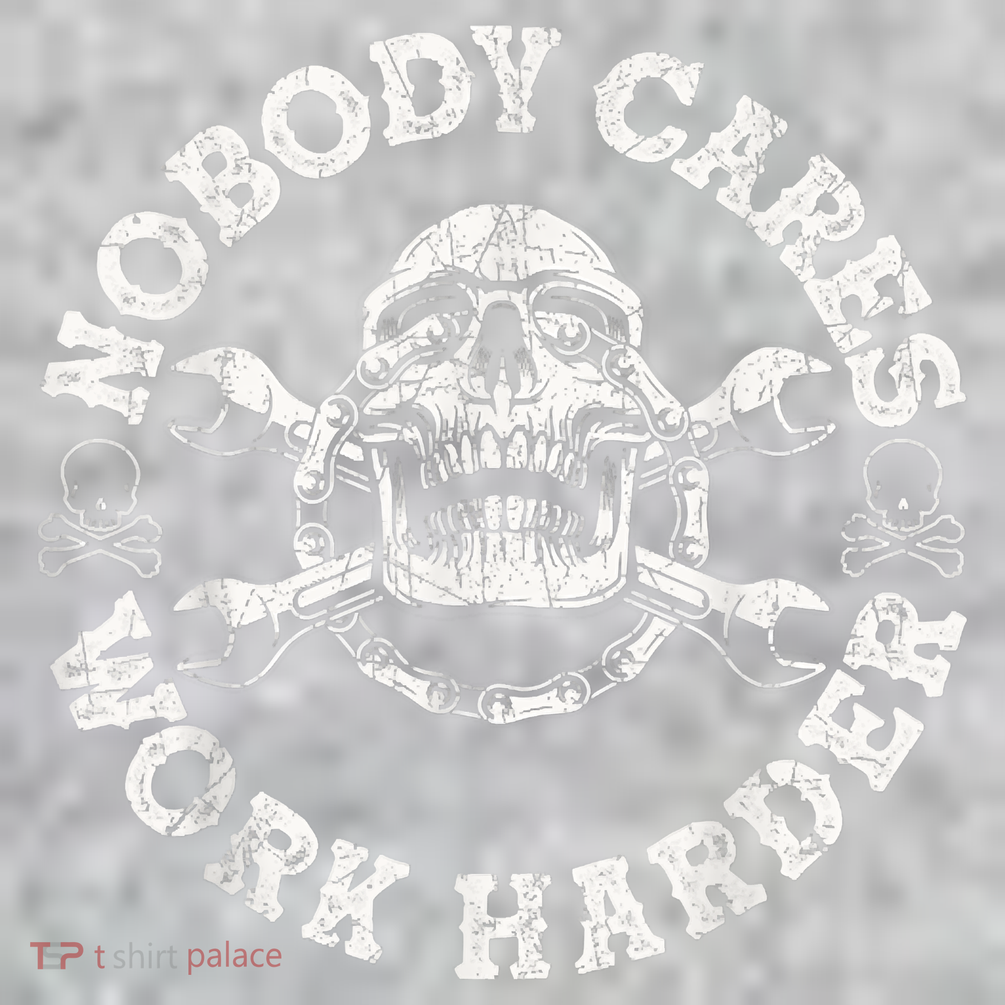 Work Harder Skull Engineer Meme No One Cares Work Harder Motivational Quote The Baniff Cuffed Pom Beanie